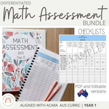 Preview of Australian Curriculum Mathematics Assessment Checklists: GRADE 1