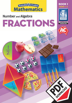 Preview of Australian Curriculum Mathematics – Fractions – Year 1 and Year 2 ebook