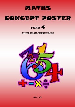 Preview of Australian Curriculum - Maths Concept Posters Year 4