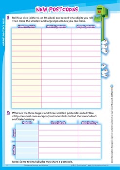 Preview of Australian Curriculum Number and Algebra Worksheet - Year 4
