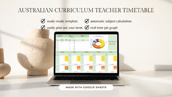 Preview of Australian Curriculum Public Term Timetable with FREE Weekly Planner