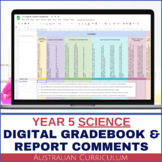 Australian Curriculum Report Comments Digital Grade Book f
