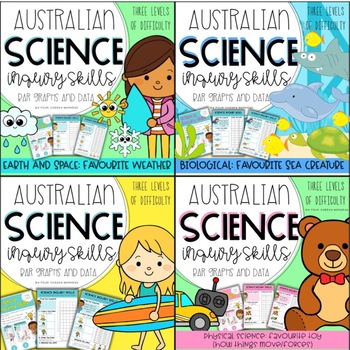 Preview of Australian Curriculum Science Inquiry Skills | bar graphs &  pictographs