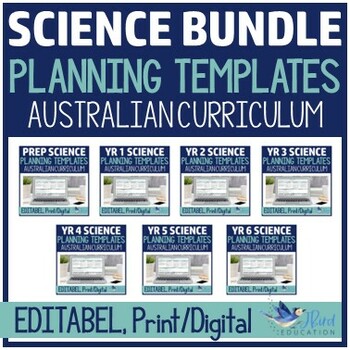 Preview of Australian Curriculum Science v8.4 Planning Templates BUNDLE