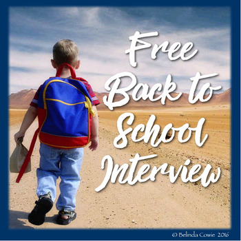 Preview of FREE Back to School Interview for the Beginning of the Year
