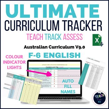 Preview of Australian Curriculum V9.0 Ultimate Tracker - English F-6