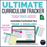 Australian Curriculum V9.0 Year 1 Ultimate Tracker - English