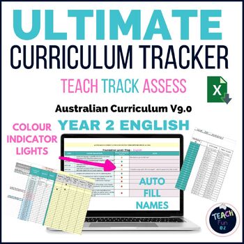 Preview of Australian Curriculum V9.0 Year 2 Ultimate Tracker - English