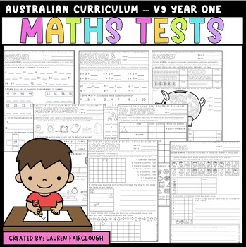 Preview of Australian Curriculum V9 Year One Maths Tests