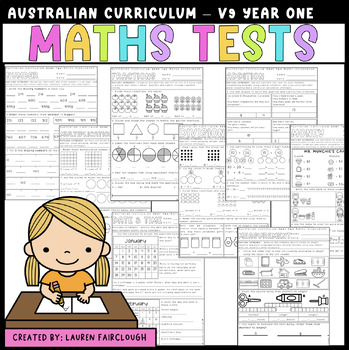 Preview of Australian Curriculum V9 Year Two Maths Tests