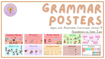 Preview of Australian Curriculum V9 aligned Grammar Posters