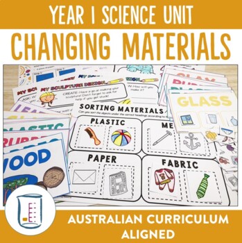 Preview of Australian Curriculum Version 8.4 Year 1 Science Unit Changing Materials