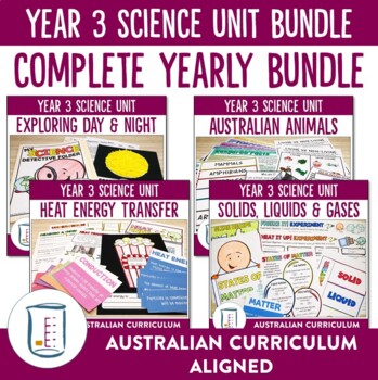 Preview of Australian Curriculum Version 8.4 Year 3 Science Unit Bundle