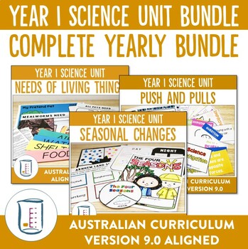 Preview of Australian Curriculum Version 9.0 Year 1 Science Unit Bundle