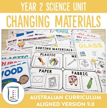 Preview of Australian Curriculum Version 9.0 Year 2 Science Unit Changing Materials