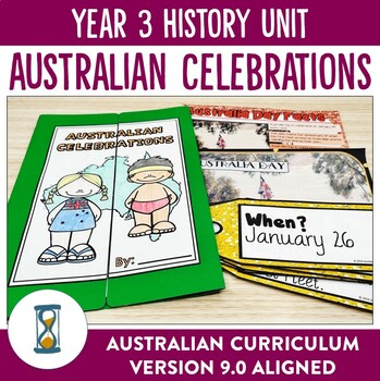 Preview of Australian Curriculum Version 9.0 Year 3 History Unit - Australian Celebrations