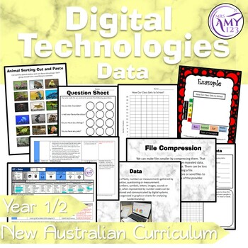 Preview of Australian Curriculum Year 1 & 2 Digital Technologies Data Unit