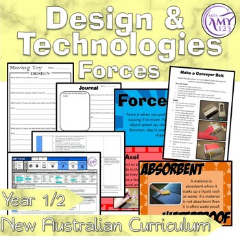 Preview of Australian Curriculum Year 1 & 2 Design & Technologies Forces Unit