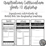 Australian Curriculum-Year 10 History-Significant individu