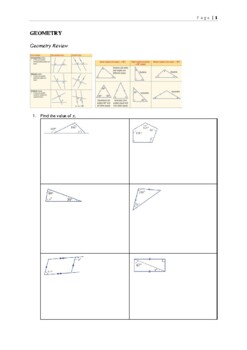 Preview of Australian Curriculum - Year 10 Maths Revision Booklet