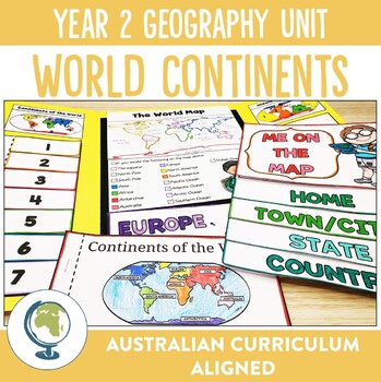 australian curriculum year 2 geography unit continents of the world