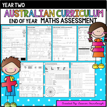 Preview of Australian Curriculum Year 2 Maths Assessment Test