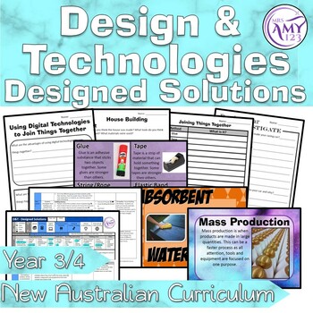 Preview of Australian Curriculum Year 3/4 Design and Technologies Designed Solutions Unit