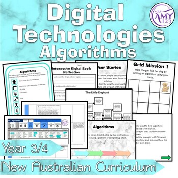Preview of Australian Curriculum Year 3/4 Digital Technologies Algorithm Unit