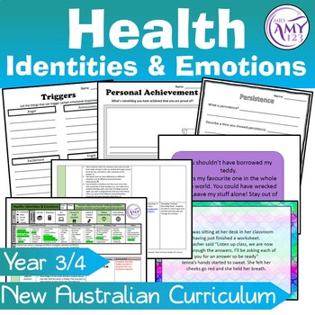 Australian Curriculum Year 3/4 Identities & Emotions Health Unit by Mrs ...