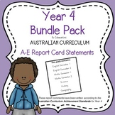 Australian Curriculum Year 4 Report Card Comments - Bundle Pack