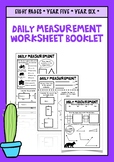 Australian Curriculum Year 5/6 Daily Measurement Booklet W