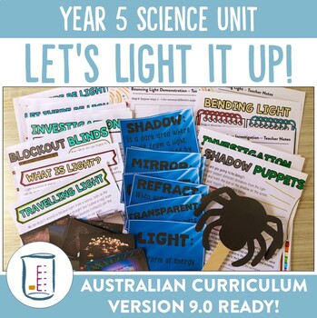 Preview of Australian Curriculum Version 8.4 and 9.0 Year 5 Science Unit Light