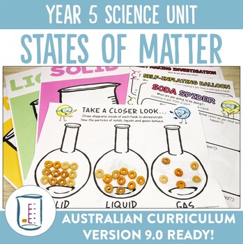 Preview of Australian Curriculum Version 8.4 and 9.0 Year 5 Science Unit States of Matter
