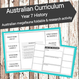 Australian Curriculum - Year 7-Australian megafauna foldab