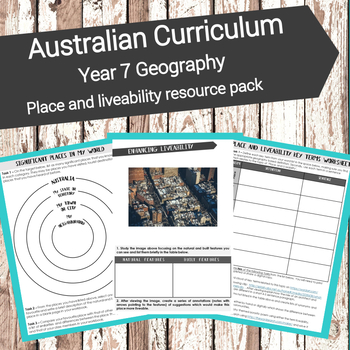 Preview of Australian Curriculum - Year 7 Geography: Place and liveability resource pack