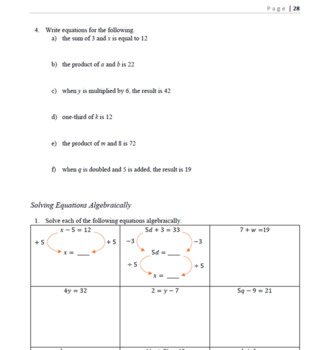 Preview of Australian Curriculum - Year 7 Maths Revision