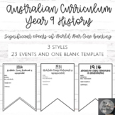 Australian Curriculum-Year 9 History-Significant events of