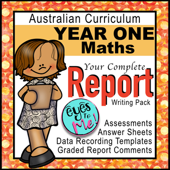 Preview of Australian Curriculum: Year 1 MATHS ASSESSMENT & REPORT COMMENTS