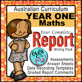 Australian Curriculum: Year 1 MATHS ASSESSMENT & REPORT COMMENTS