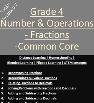 Preview of Grade 4 NGSS "Number and Operations" Chapter Bundle-ISEE / SSAT - eLearning