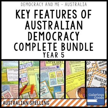 Preview of Australian Democracy Features Complete Bundle | Year 5 HASS Government Civics