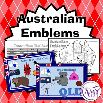 Preview of Australian State and Territory Emblems - Posters, PowerPoint and Worksheets