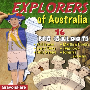 Preview of Australian Explorers Activity — Famous Explorers of Australia and New Zealand