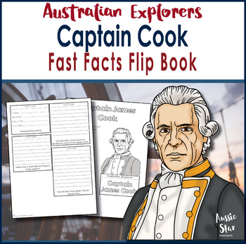 Preview of Australian Explorers - Captain Cook - Fast Facts Flip Book