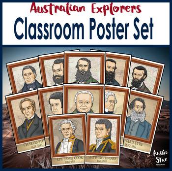 Preview of Australian Explorers -Classroom Display Posters