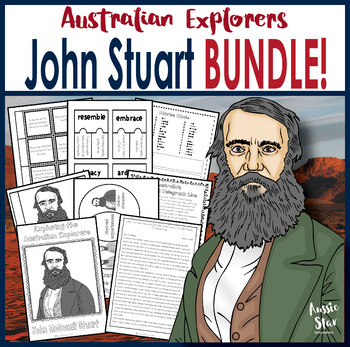 Preview of Australian Explorers - John Stuart Complete Activity Pack