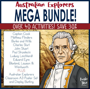 Preview of Australian Explorers Complete Unit- MEGA BUNDLE! SAVE 30%