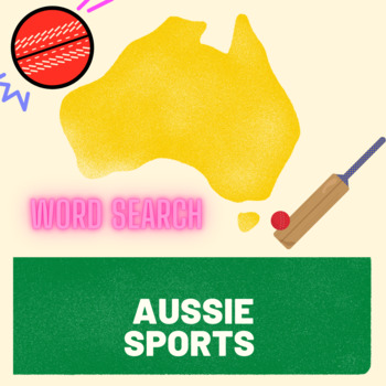 Preview of Australian Famous Sports Personalities Word Search