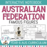 Australian Federation Famous Figures Interactive Notebook