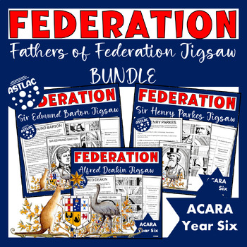 Preview of Australian Federation - Father's of Federation Jigsaw Bundle